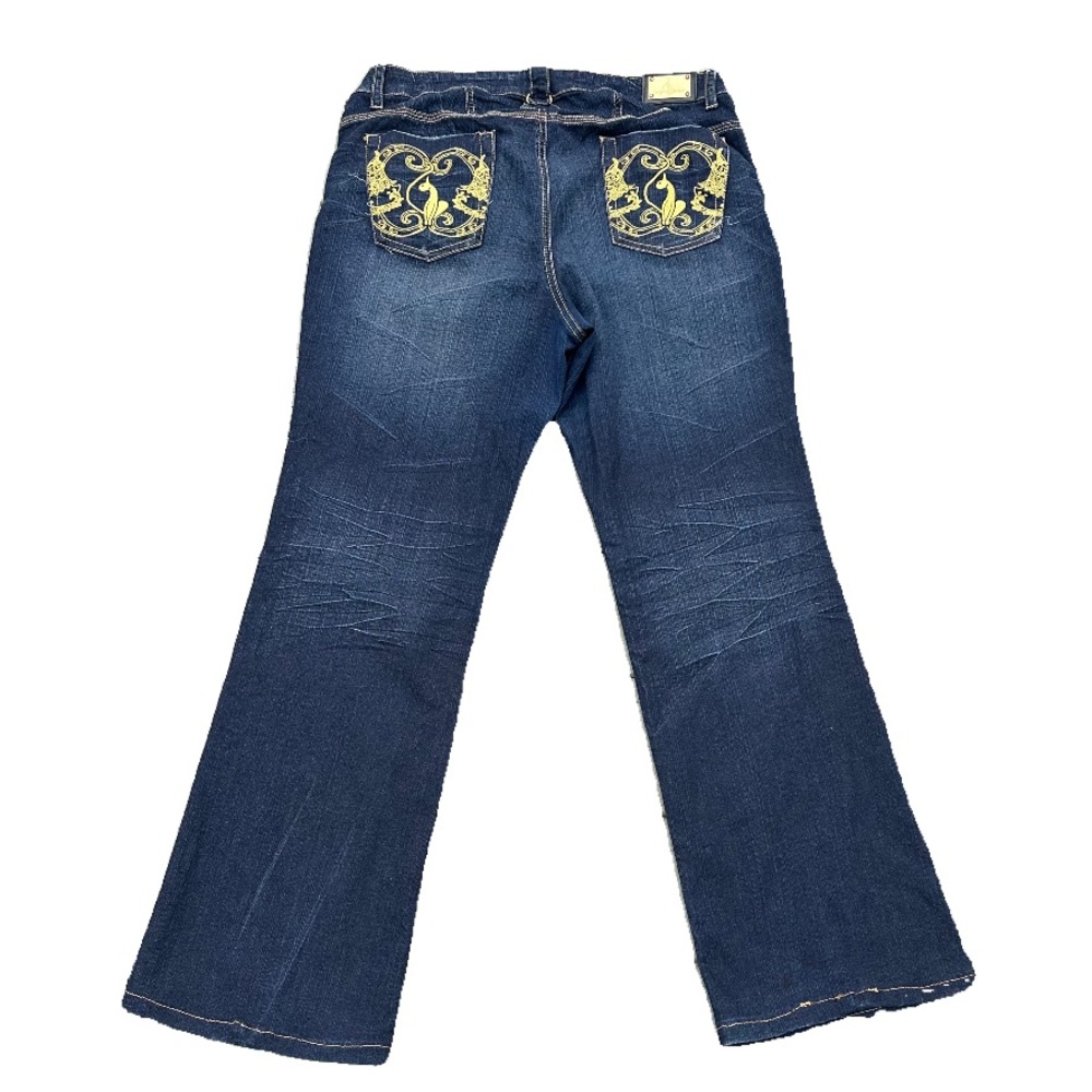 Baby Phat Cat Embroidery Jeans *RARE* Size 34 Waist
